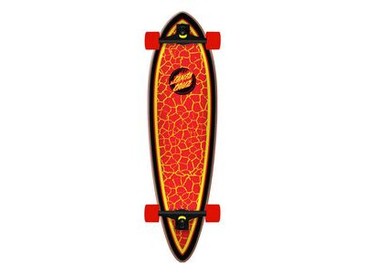 Santa Cruz Santa Cruzer complete Flame Dot pintail 33in Red  click to zoom image