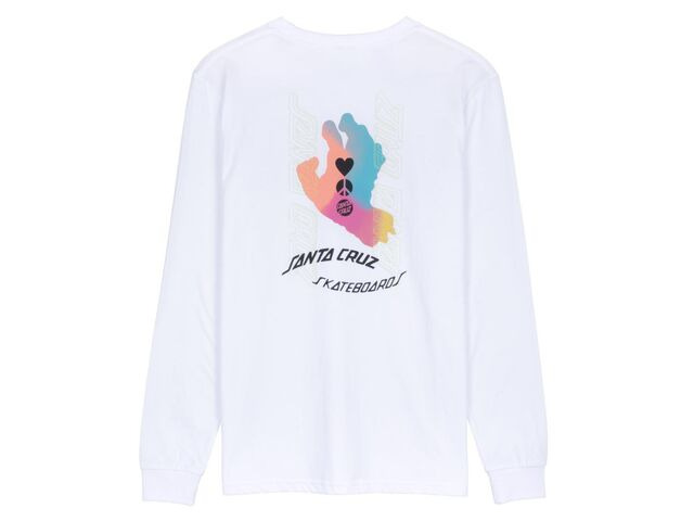 Santa Cruz Digi Hand L/S T-Shirt White click to zoom image