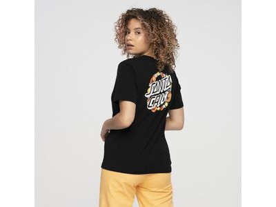 Santa Cruz Orchard Dot Womens T-Shirt 8 Womens Black  click to zoom image