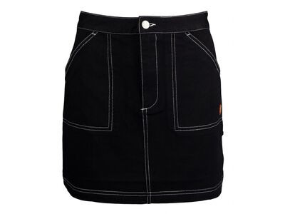 Santa Cruz Bail Skate Skirt 8 WOMEN Black  click to zoom image