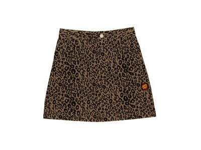 Santa Cruz Bail Skate Skirt 10 WOMEN Leopard  click to zoom image