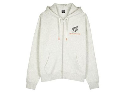 Santa Cruz Singular Script Front Zip Hood - Athletic Heather