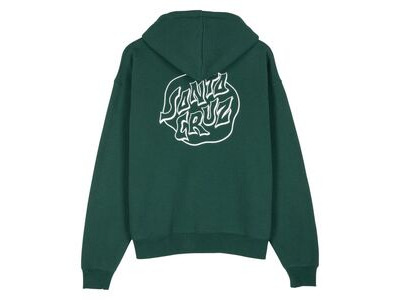 Santa Cruz Fever Dream Mono Dot Zip Hood - Emerald click to zoom image