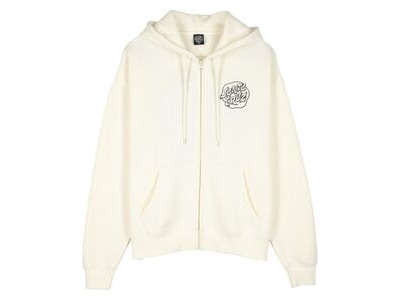 Santa Cruz Fever Dream Mono Dot Zip Hood - Off white