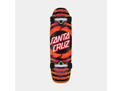 Santa Cruz Cruzer Complete Flame Ringed Dot Street