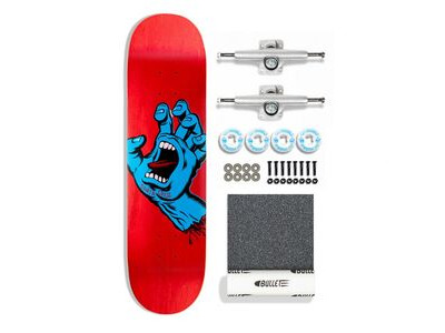 Santa Cruz Complete Kit Screaming Hand 8" Wide Red  click to zoom image