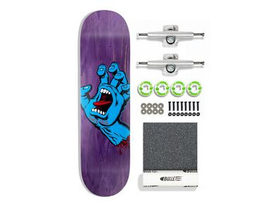 Santa Cruz Complete Kit Screaming Hand 8.375 " Wide Purple  click to zoom image