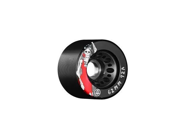 Rollerbones Day of the Dead Wheels, Black click to zoom image
