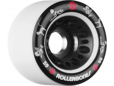 Rollerbones Pet Day of the Dead Wheels White