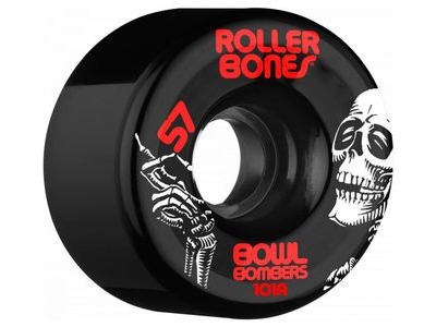 Rollerbones Bowl Bomber Wheels 57mm Black 101a  click to zoom image