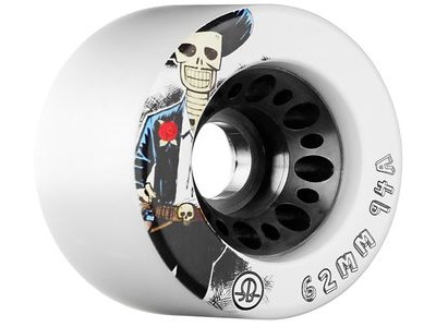 Rollerbones Day of Dead Wheels White  click to zoom image