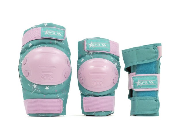 SFR Star Triple Pad Set Pink/Green click to zoom image