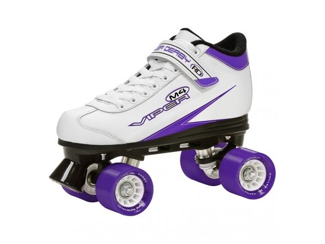 Roller Derby Viper M4 - Roller Skates White/Purple click to zoom image