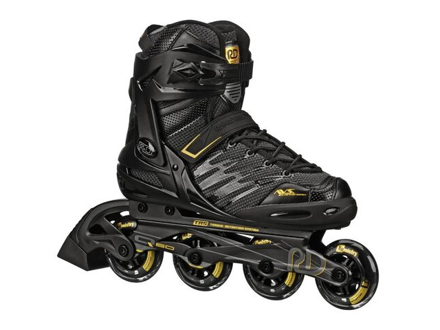 Roller Derby Aerio V2 Q-60 Skates, Black/Gold click to zoom image