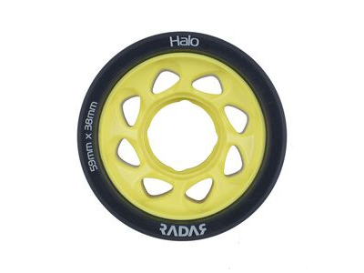 Radar Halo Wheels 59mm Yellow 91a click to zoom image