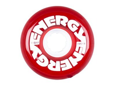 Radar Energy 65mm Wheels Clear Red  click to zoom image