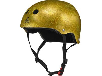 Triple Eight Certified Sweatsaver Gold Glitter 