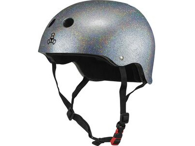 Triple Eight Certified Sweatsaver Silver Glitter