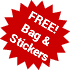 FREE Bag and Stickers with these shoes